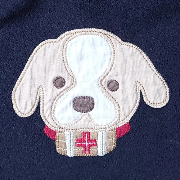 2010 FLEECE (v)guc Gymboree fleece dog hoodie 4T-5T - Picture 9 of 10